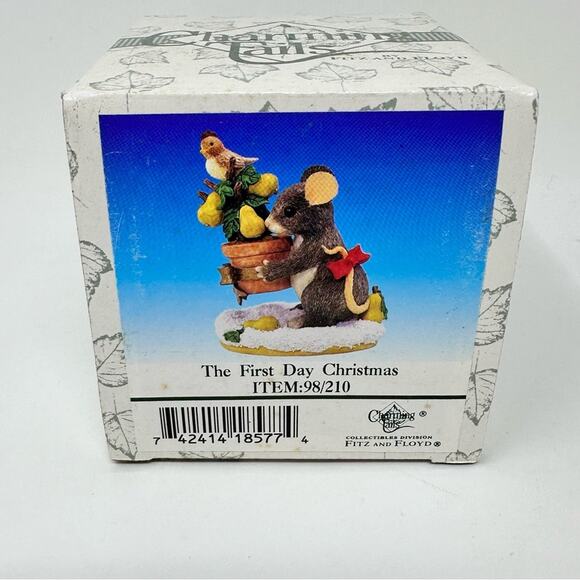 Vintage Fitz and Floyd Charming Tails On The First Day of Christmas Figurine - Picture 11 of 12